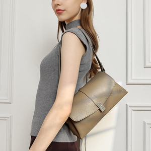 Bolso de Hombro de Lujo Personalizable con Cierre de Cremallera y Abierto, de Cuero Genuino de Alta Calidad, Minimalista, para Mujer, Bolso de Mano Moderno - Product Image 6