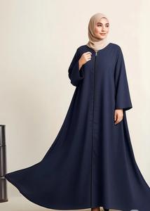 Nouvelle Collection Abaya 2026 Robes Modestes Abaya Simple et Fermée Abaya Unie Robe Musulmane Femme Vêtements Islamiques Robe Femme en Lin - Product Image 3