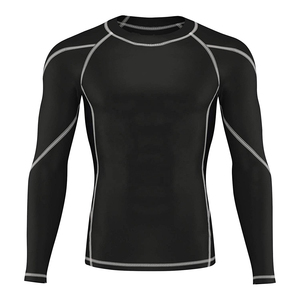 High Quality Custom Design Sublimation Printed Long Sleeve <b>Compression</b> <b>Shirt</b> for Men Good Quality Comfortable Wholesale Wear Gym - Product Image 3