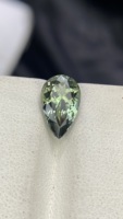 Piedra de Tanzanita Natural Certificada, Sin Calentar, de Color Biológico, Corte en Forma de Pera, con Excelente Color, Zoisita Natural, 3.37 Quilates, Claridad Loupe