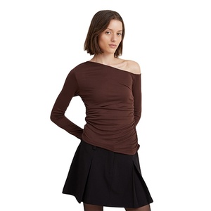 เสื้อเชิ้ตแขนยาวผู้หญิง ผ้าฝ้าย 100% ยืดหยุ่นได้ ดีไซน์ตัดไหล่ ทรงวินเทจ กระชับพอดีตัว ระบายอากาศได้ดี คุณภาพสูง น้ำหนักเบา - Product Image 6