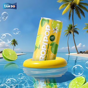 Bebida Carbonatada Sin Azúcar Tropipop de 330 ml, Jugo con Gas de Limón, Guayaba, Coco y Manzana Verde, Muestra Gratis, Diseño OEM Disponible - Product Image 3