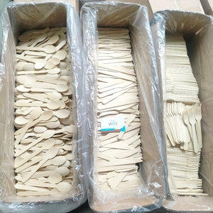 Cuillères en bois jetables les plus vendues, ensemble biodégradable pour la cuisine, cuillère à miel en bois - Product Image 2