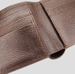 Portefeuilles pour hommes en cuir véritable de haute qualité, porte-cartes multi-emplacements, logo personnalisé, porte-cartes pour hommes, vente en gros OEM, doublure protégée RFID - Product Image 2