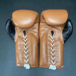Gants de boxe en cuir de qualité supérieure, à lacets, style NBNL, vente en gros - Product Image 3