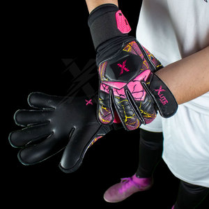 Factory Made Football Soccer Match Goalkeeper Training <b>Gloves</b> <b>Latex</b> Grip Palm With Wrist Strap For Men Youth Practice - Product Image 4