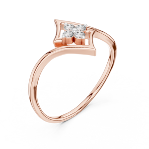 Anillo Minimalista con Diamante Cultivado en Laboratorio, Oro Rosa de 18 Quilates, Chapado en Rodio, Clásico, para Compromiso, Boda, Fiesta, San Valentín, Regalo, Evento, Uso Diario - Product Image 4