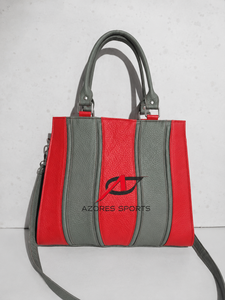 Women's Genuine Leather Casual Tote Bag Two Handles <b>Shoulder</b> <b>Strap</b> Classic Style Durable AZORES SPORTS Zipper Closure for Daily - Product Image 2