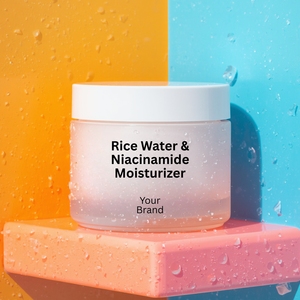 Crème de Nuit Hydratante OEM ODM au Riz, Niacinamide, Vitamine E et Peptides de Collagène – Sans Huile, Correction de la Pigmentation, Éclaircissante pour Tous Types de Peau - Product Image 2