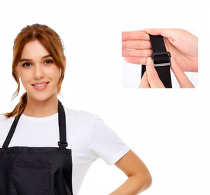 Tabliers de Salon NRZA INTERNATIONAL Personnalisables en Polyester Imperméable avec Logo, Revêtement Protecteur Anti-Décoloration, Tablier de Barbier pour Femmes et Hommes avec Poches - Product Image 4