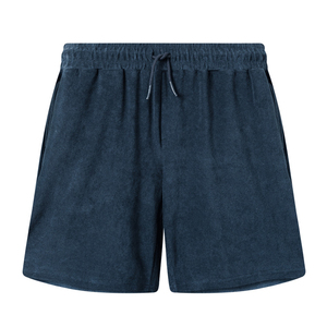 Shorts Bermuda pour Homme en Coton Noir avec Cordon de Serrage à la Taille, Style Décontracté, Taille Mi-Haute, Tissu Respirant, Couleur Unie - Product Image 4