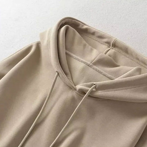 Hoodies courts pour femmes, tissu polaire, coupe extensible douce, confortables, vêtements décontractés pour un style de vie quotidien, hoodies pour femmes - Product Image 3