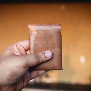 Cartera Clásica de Cuero Genuino sin Costuras, Minimalista, Delgada, con Bloqueo RFID, para Hombre, SLW-0043 - Product Image 1