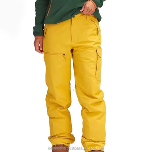 Combinaison de travail imperméable jaune pour homme, pantalon à bretelles en polyester, bretelles réglables, uniforme robuste - Product Image 5