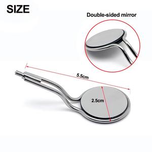 Espejo Bucal Dental con Mango Antivaho, Espejos Orales de Rodio de Doble Cara para Uso Clínico, Hospitalario y Médico - Product Image 3