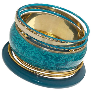 High quality <b>Resin</b> bangles set <b>resin</b> metal bangles set for women Fashion - Product Image 6