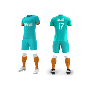 Ensemble de maillots de football très vendus pour adultes unisexes, manches courtes, 100% polyester, respirant, anti-transpiration, antibactérien, anti-UV - Product Image 4