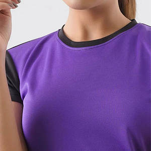 Nueva Camiseta Ligera y Transpirable de 180g para Mujer, Camiseta Casual de Manga Corta con Cuello Redondo, con Opciones de Logotipo Personalizado e Impresión - Product Image 5