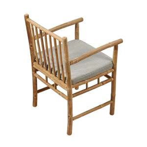 Wholesale Bamboo Garden Chair Natural Outdoor Indoor Seating with Cushion Durable Comfortable Design Furniture OEM ODM - Product Image 5