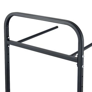 Carrello Porta Sedie in Metallo Pieghevole Multifunzione con Capacità di 100 LBS, per 10 Sedie, Ideale per Hotel - Product Image 3