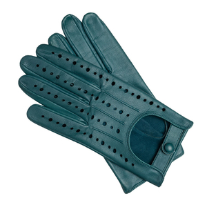 Gants de conduite en cuir pleine fleur, professionnels, en peau de mouton noire, pour hommes, unisexes, pour la conduite automobile - Product Image 4