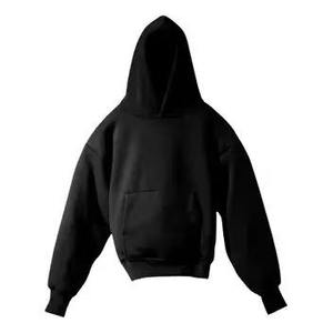 Sweat à capuche pour homme de qualité supérieure, surdimensionné, 400 g/m², en molleton 100 % coton, décontracté, uni, en tissu gaufré doux - Product Image 1