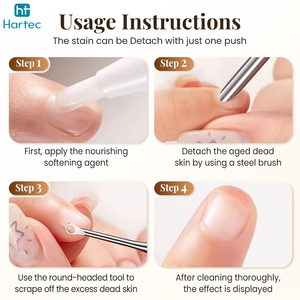 Pre-Treatment Cuticle Pusher, Stainless Steel Round Cuticle Pusher With PU Leather Pouch Professional Nail Cuticle Pusher <b>Tool</b> - Product Image 6