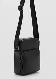 Riñonera de Cuero Genuino Negro Puro de Alta Calidad y Duradera con Cinturón Ajustable, Bolso Bandolera - Product Image 4