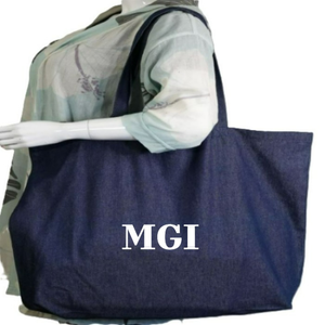 100% Organic Cotton Tote Bag Custom Logo Large Capacity Eco-Friendly Reusable Blank Canvas <b>Supermarket</b> Shopping Use Letter Style - Product Image 4