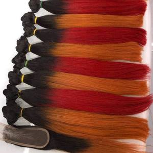 Extensiones de trama de cabello humano 100% mechones de pelo liso crudos de 6-32 pulgadas de color personalizado al por mayor - Product Image 6