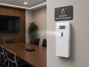 Automatic Wall <b>Mounted</b> Perfume Dispenser White Office Use Non-Toxic Low Battery Reminder - Product Image 1