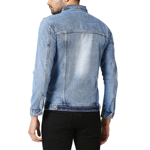 Outfitize International Wholesale Oversized <b>Denim</b> Jacket Men Streetwear Drop Shoulder Baggy Fit Blue Jean <b>Coat</b> - Product Image 4