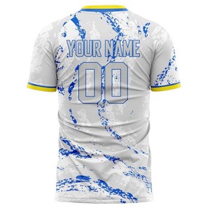 Maillots de football d'hiver personnalisés en gros avec impression sérigraphique 100% polyester à séchage rapide à manches courtes pour adultes - Product Image 3