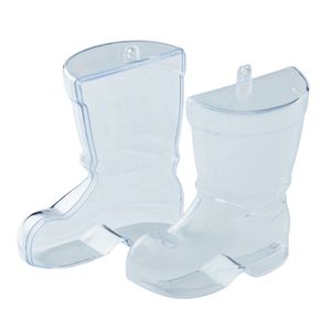 Boîte de rangement en plastique transparent en forme de botte Kwang Hsieh 95x63x108mm, qualité alimentaire, réutilisable - Product Image 3