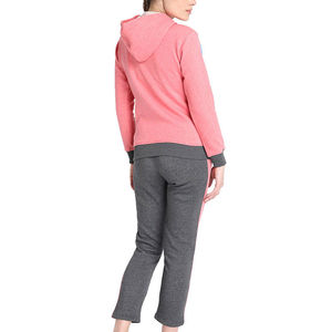 Wholesale Zip-Up Long-Sleeved Sweatsuit Hoodie and Jogging <b>Set</b> Outfit <b>Women</b> <b>Jogger</b> <b>Set</b> 2 Pieces Tracksuit <b>Sets</b> - Product Image 2