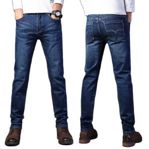 High Quality Famous Brand Denim <b>Trousers</b> <b>for</b> <b>Men</b> All Sizes Regular Fit Soft Elastic Breathable Washed Comfortable Mid Waist - Product Image 4