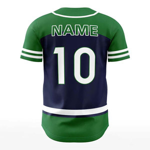 Custom Manufacturer's Adults Size Baseball Jersey Top Selling Breathable 100% Cotton Anti-Bacterial Quick Dry Baseball Jersey - Product Image 2