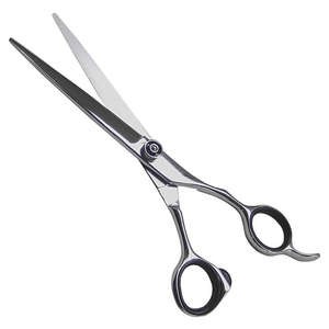 Ciseaux de barbier professionnels de qualité supérieure en acier inoxydable, tranchants, pour droitiers, manche moyen, non pliables, pour usage en salon - Product Image 1