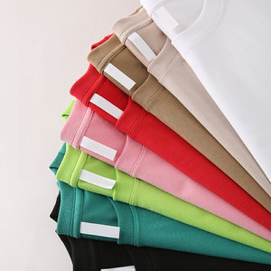 OEM Customized Logo Embroidery 210G Ice Silk Cooling Cotton Womens Solid Color Casual Fashion Short Sleeve Summer Womens T Shirt - Product Image 1