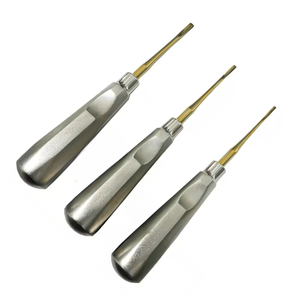 DENTRIC IMPLANTS DI-R445 Élévateur luxateur incurvé de 3 mm en acier inoxydable avec revêtement en nitrure de titane, manuel, ergonomique - Product Image 5