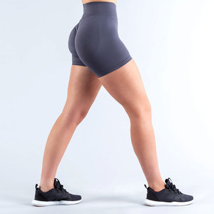Shorts de Cintura Alta Elásticos para Mujer, con Abertura Lateral, Pantalones Cortos de Pierna Ancha, Color Sólido, Shorts de Mezclilla para Mujer - Product Image 3