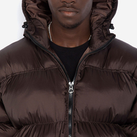 Nouvelle arrivée : veste d'hiver personnalisée pour homme, légère, longue, matelassée, avec capuche, en duvet de canard, manteau d'hiver