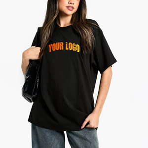 T-shirt personnalisé de haute qualité pour femme, 100 % coton 220 g/m², manches courtes, coupe droite, épaules tombantes, appliqués tendance pour l'été - Product Image 6