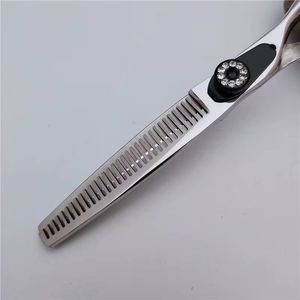 Ciseaux professionnels pour laisser des mèches de cheveux, en acier inoxydable, lame tranchante, 30 dents, pour droitiers, manche long, usage en salon - Product Image 5