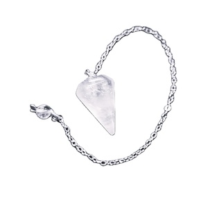 2024 dernier pendule de radiesthésie en sélénite de haute qualité pierre précieuse d'agate sculptée pour la guérison Divination Chakras équilibrant l'approvisionnement en vrac - Product Image 4