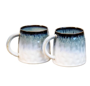 Tazas de Cerámica Hechas a Mano con Esmalte Reactivo, Aislamiento de Pared Gruesa y Diseño de Agarre Resistente para Servicio Premium en el Hogar y Cafeterías - Product Image 2