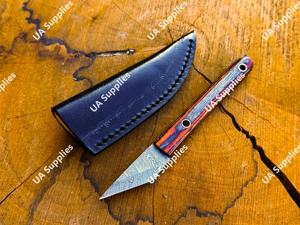 มีดคิริดาชิขนาดเล็ก ใบมีดคมกริบ เหล็กดามัสกัส มีดพกพาคุณภาพพรีเมียม ขนาด 2 นิ้ว ใช้ได้ตามกฎหมาย มีดคัตเตอร์อเนกประสงค์ - Product Image 6