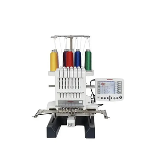 MEILLEURE OFFRE : 4 machines à broder commerciales neuves MB à sept aiguilles avec zone de broderie de 9 points (4 x 7 points) et ordinateur à distance - Product Image 1
