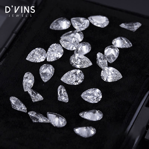 Diamantes cultivados en laboratorio con corte de pera de D'Vins Jewels, color D, claridad VS, de 1.5mmx2.5mm a 3x4.5mm para la fabricación de joyas. - Product Image 2