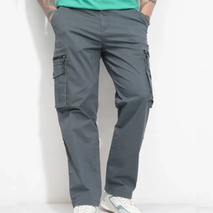 Pantalones Cargo para Hombre, Modernos, de Peso Medio, Corte Ajustado y Relajado, Cómodos, Casuales, Mezcla de Algodón y Lona, Ecológicos e Impermeables - Product Image 3